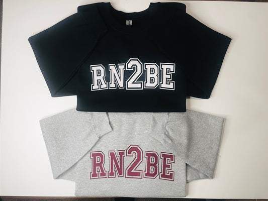 RN2BE Signature Collegiate Sweatshirt-Grey