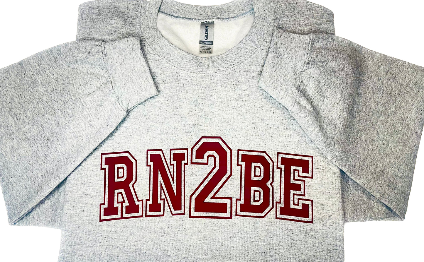 RN2BE Signature Collegiate Sweatshirt-Grey